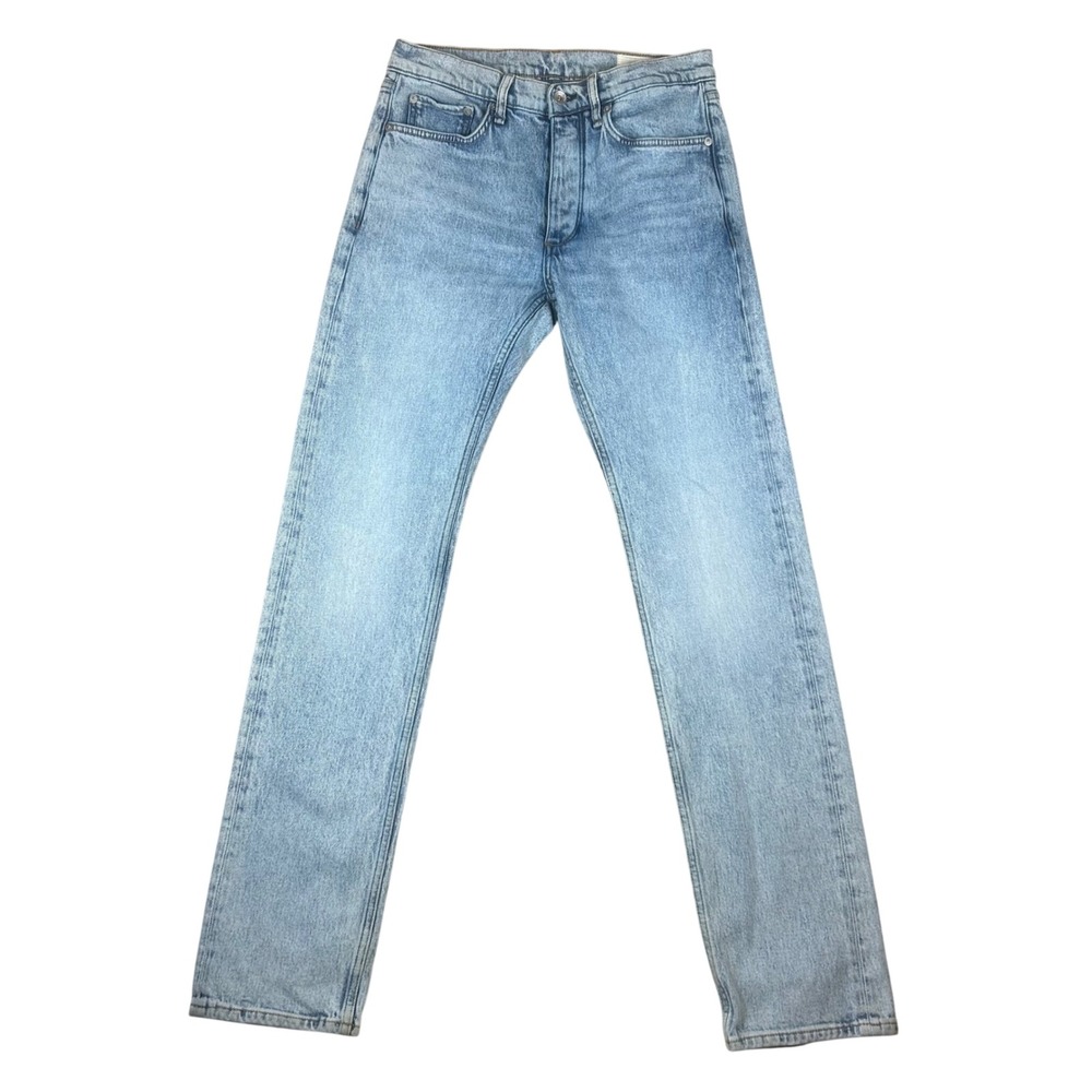 Rag & Bone Fit 4 Men Straight Leg Jeans Windsor Light Wash 29x32 MED23H1716B7WI